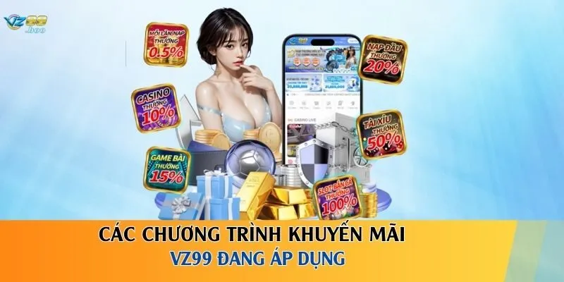 Các chương trình khuyến mãi VZ99 đang áp dụng